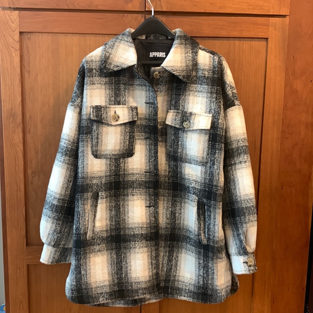 Apparis Flannel Plaid Shirt Jacket